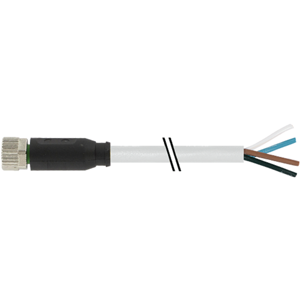 Murr Elektronik M8 female 0° with cable, PVC 4x0.25 gy UL/CSA 3m 7000-08061-2110300